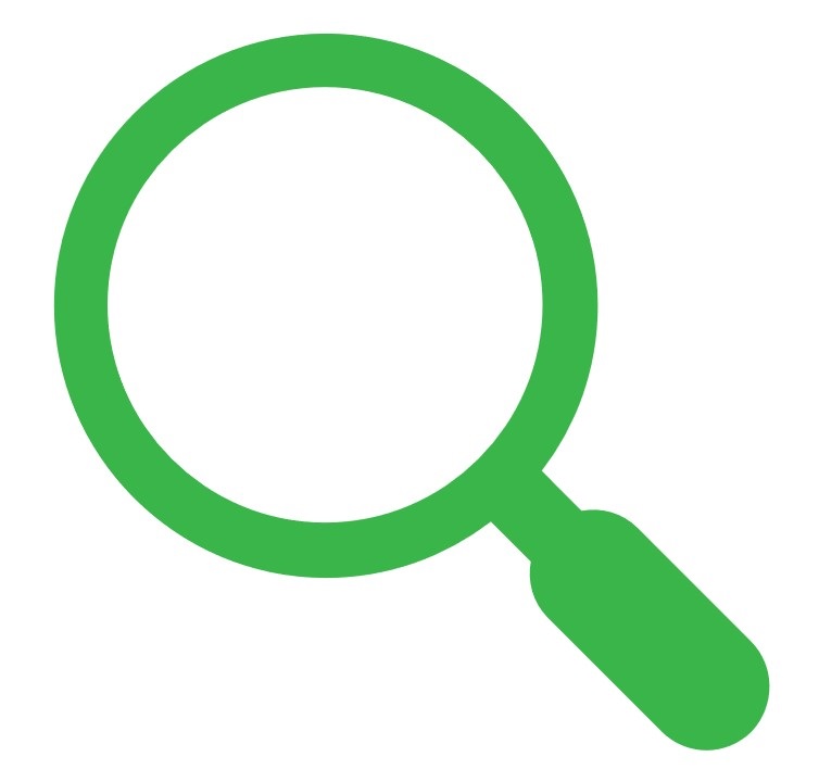 search green a magnifying glass